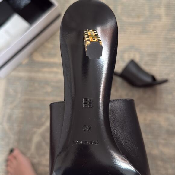 Givenchy Black and Gold Mules - Picture 4 of 5